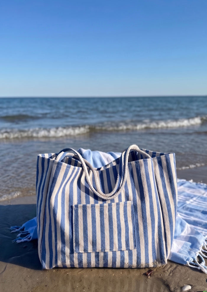 Striped Beach Bag