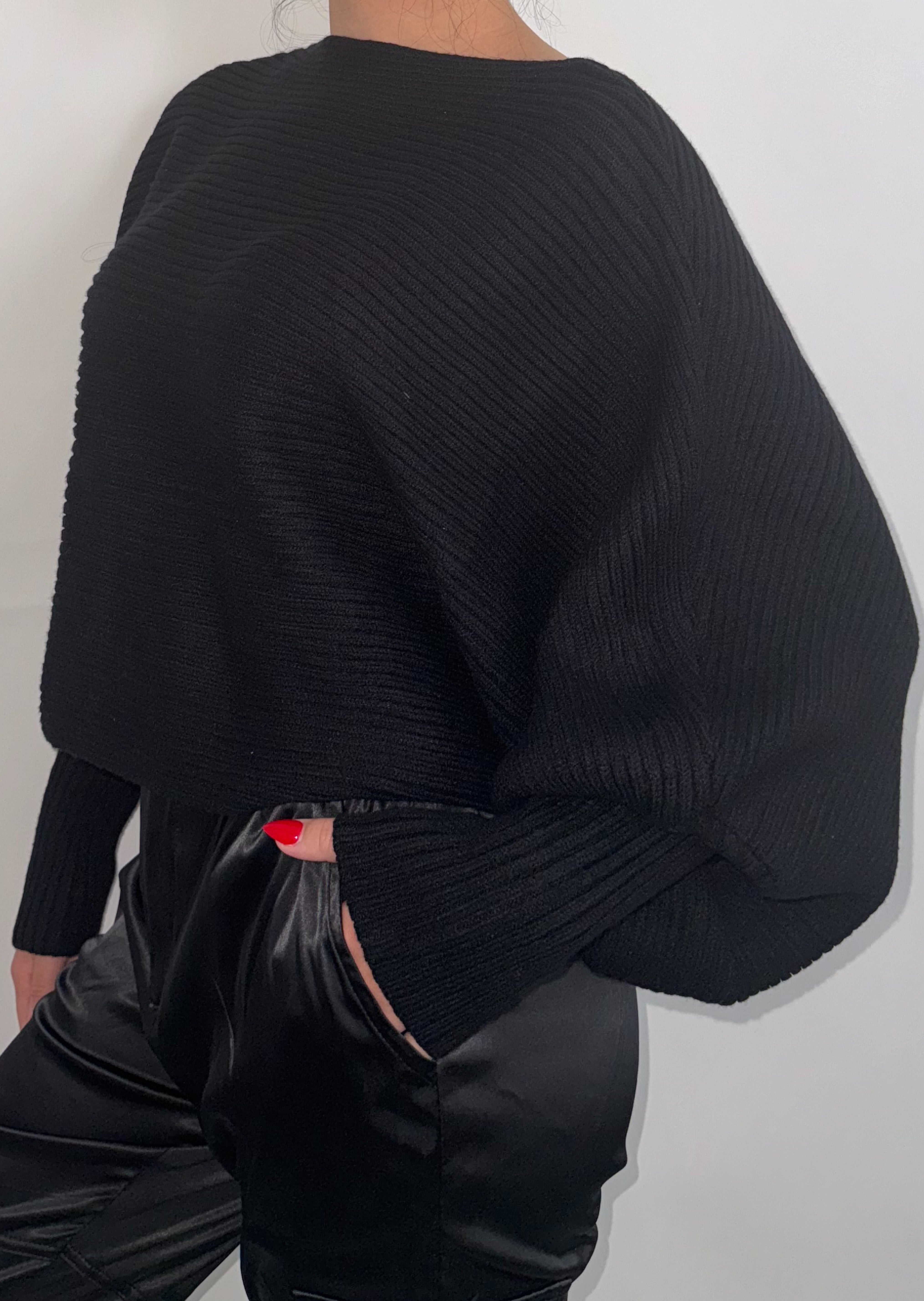 Ribbed Knit Sweater – Sunset Boutique